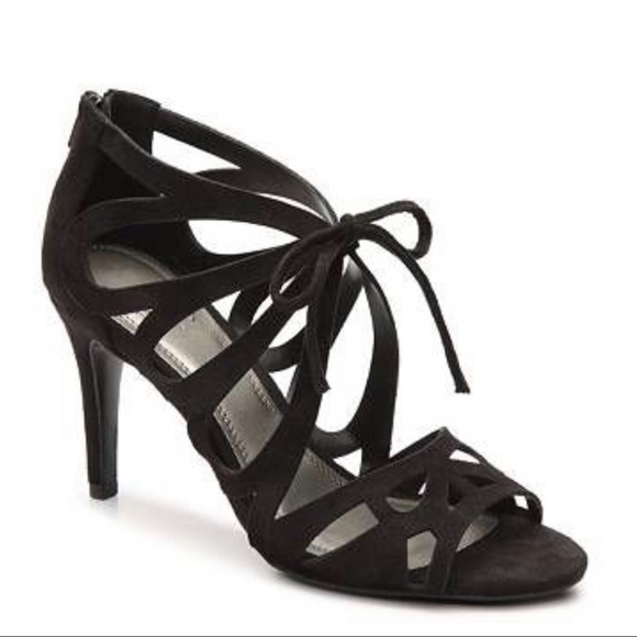 Impo Takara High Heel Sandal | Black Suede | 7 - Picture 1 of 8